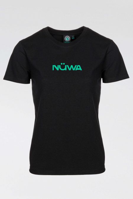 T-shirt NÜWA Reciclada em Preto para Mulher