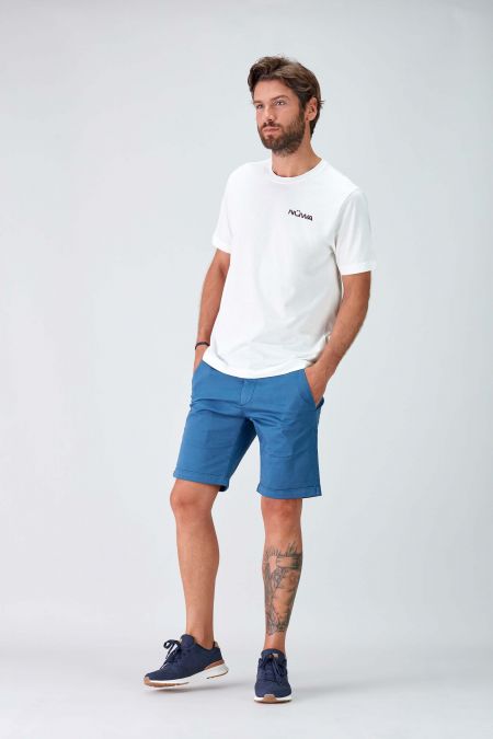 Lago - T-shirt Gráfica Reciclada em Branco para Homem