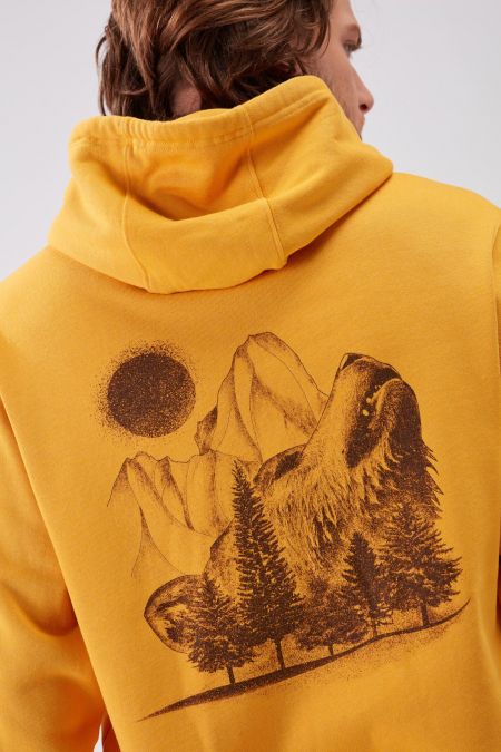 NATUREVOICE - Hoodie Gráfica Reciclada para Homem - Amarelo